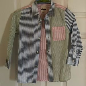 Mini Boden seersucker dress shirt